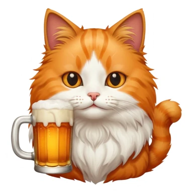 Gato tomando servesa sticker