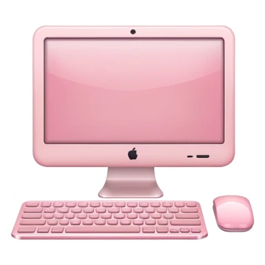 pastel pink computer sticker