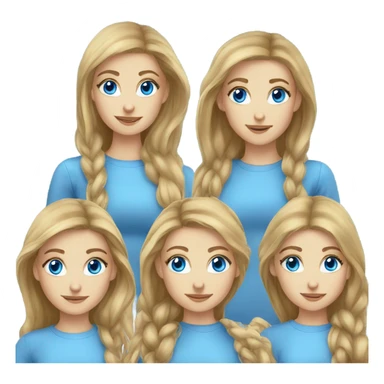 russian-duo-girls-best-friends-blue eyes  sticker