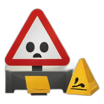 warning sign sticker