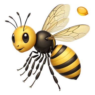 a bee alternate pose sticker