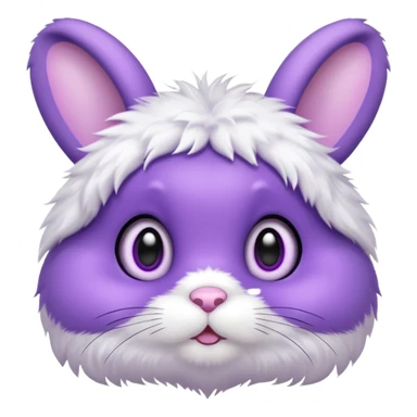 Cute purple bunny sticker