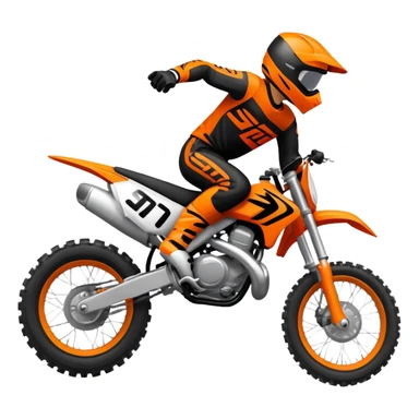 A edirt bike where sticker