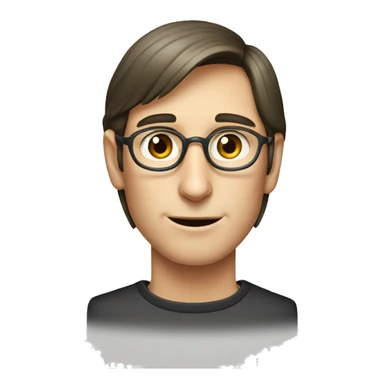 young Steve jobs without glasses  sticker