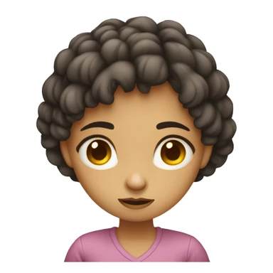 Fille triste mignonne  sticker