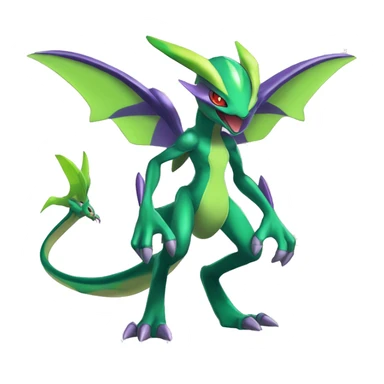 Anthro Cool Edgy Legendary Colorful Shy Shiny Fakemon-Pokémon-Genesect-Flygon-Fantasy-Creature With Full Body Detailed High Quality sticker