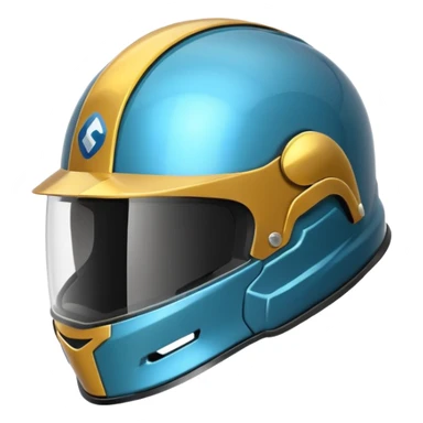  une casque avec un logo businness sticker