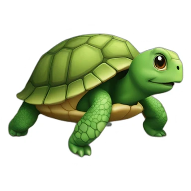 Tortue sur une tortue sticker