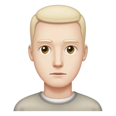 man with rectangle shaped head sticker