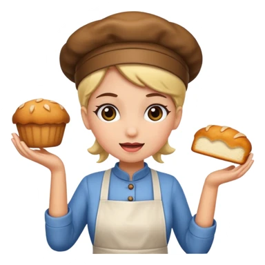 Bakery girl sticker