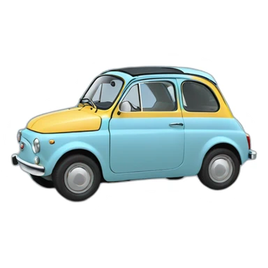 Fiat 500 joly blue sticker