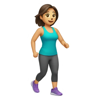 Mujer haciendo ejercicio  sticker