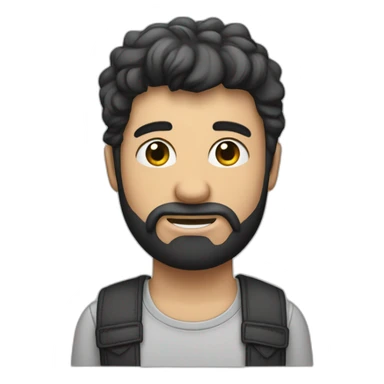 Dünner Mann mit kurzen schwarzen Haaren, einer Uhr und skinny Jeans  sticker