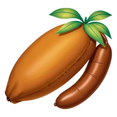 jeff koons inflatable brown pinto bean pinata sticker