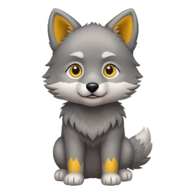 a full body of baby wolf 



















 sticker