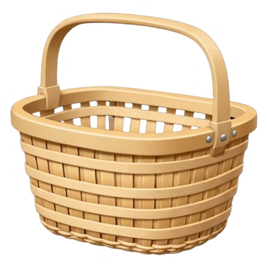 empty wicker basket sticker