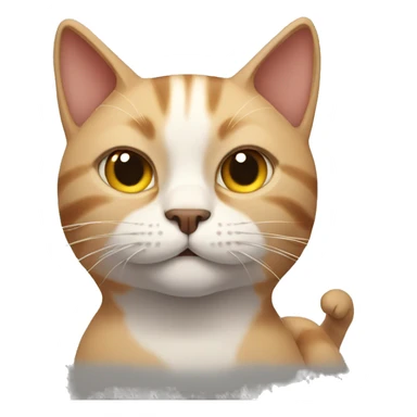 cat with muscles  sticker