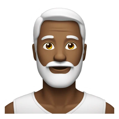 Bold man with white beard sticker