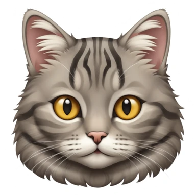 gray tabby cat sticker