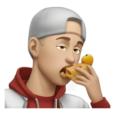 Eminem eating sticker