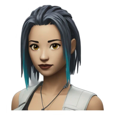 Valerie from cyberpunk 2077 sticker