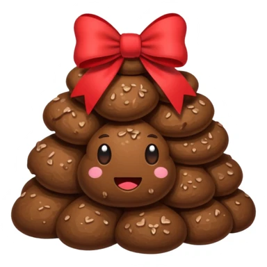 Poop with a bow sticker