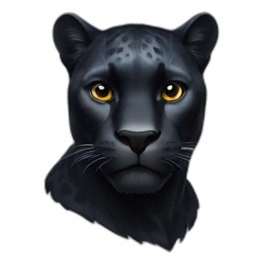 black panther animal sticker