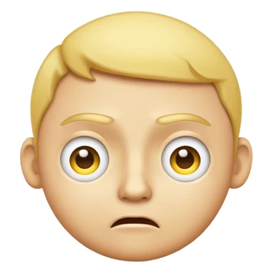 yellow face question mark emoji with raised eyebrow and puzzled expression sticker