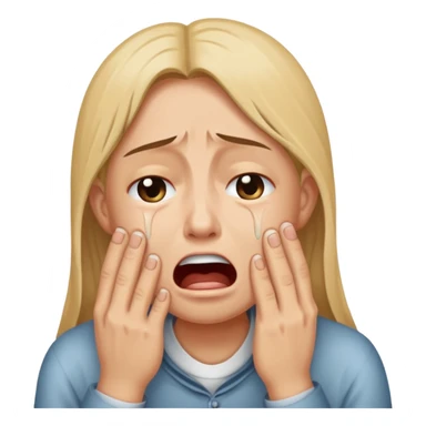 Crying loudly while begging sticker