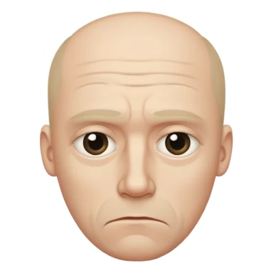 sad 42 year old man sticker