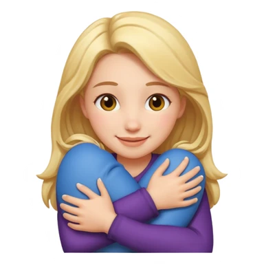 Hug with buty ghirl sticker