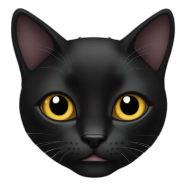 fold-eared black kat sticker