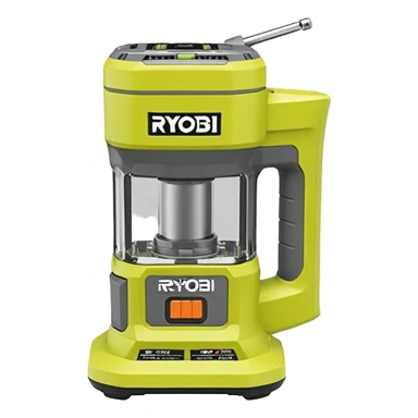 ONE+ 18V Cordless Compact Fixed Base Router RYOBI with gray with battery  sticker