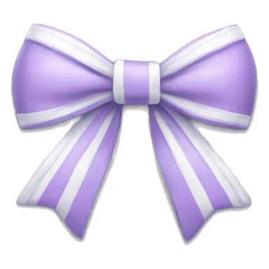 Lilac bow with white details sticker