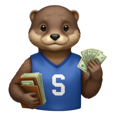 Otter sports gambling sticker