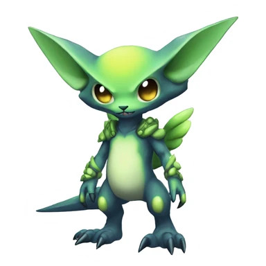 cute cool edgy ethereal alien punk Digimon-Fakemon-animal full body sticker