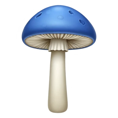 Blue mushroom sticker