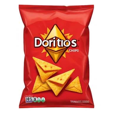 dorites red chips bag
 sticker