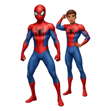 person as spiderman full body sticker