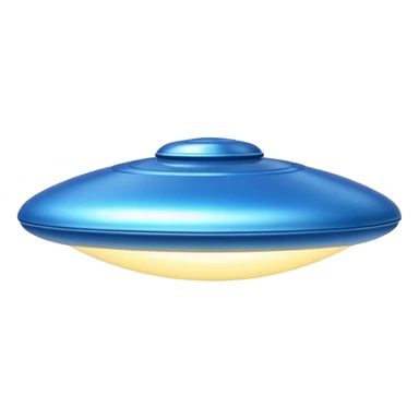big blue UFO sticker