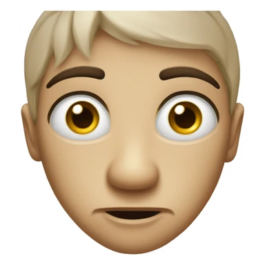 side eye disgust face sticker