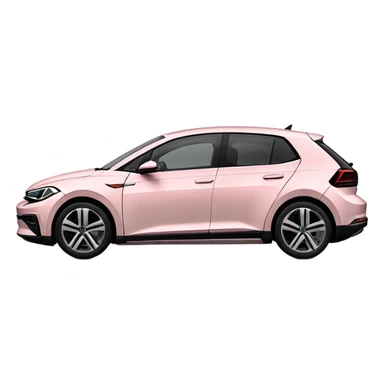 Light pink Volkswagen id.3 sticker