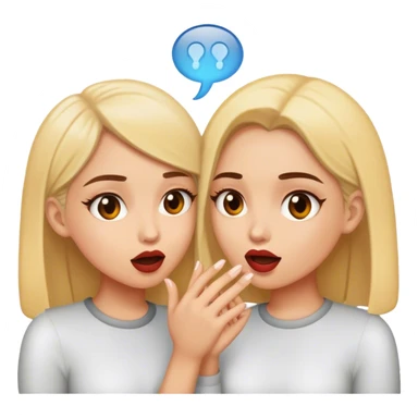 2 girls Gossiping  sticker