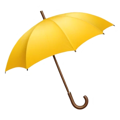 yellow umbrella sticker