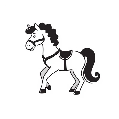 Horse sticker