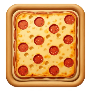 square pizza sticker