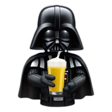 Darth Vader drinking a pastis  sticker