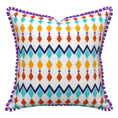 Eclectic hippie throw pillow sticker