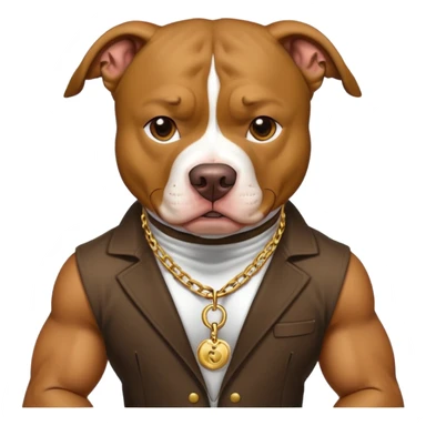 Gangster pit bull  sticker