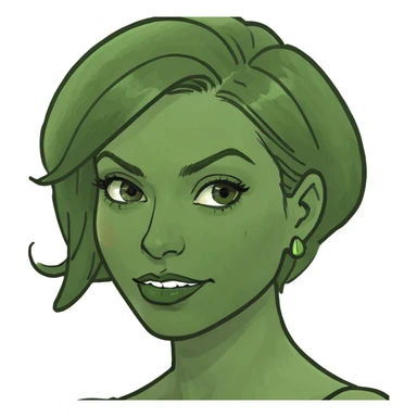 Sassy attractive woman sticker